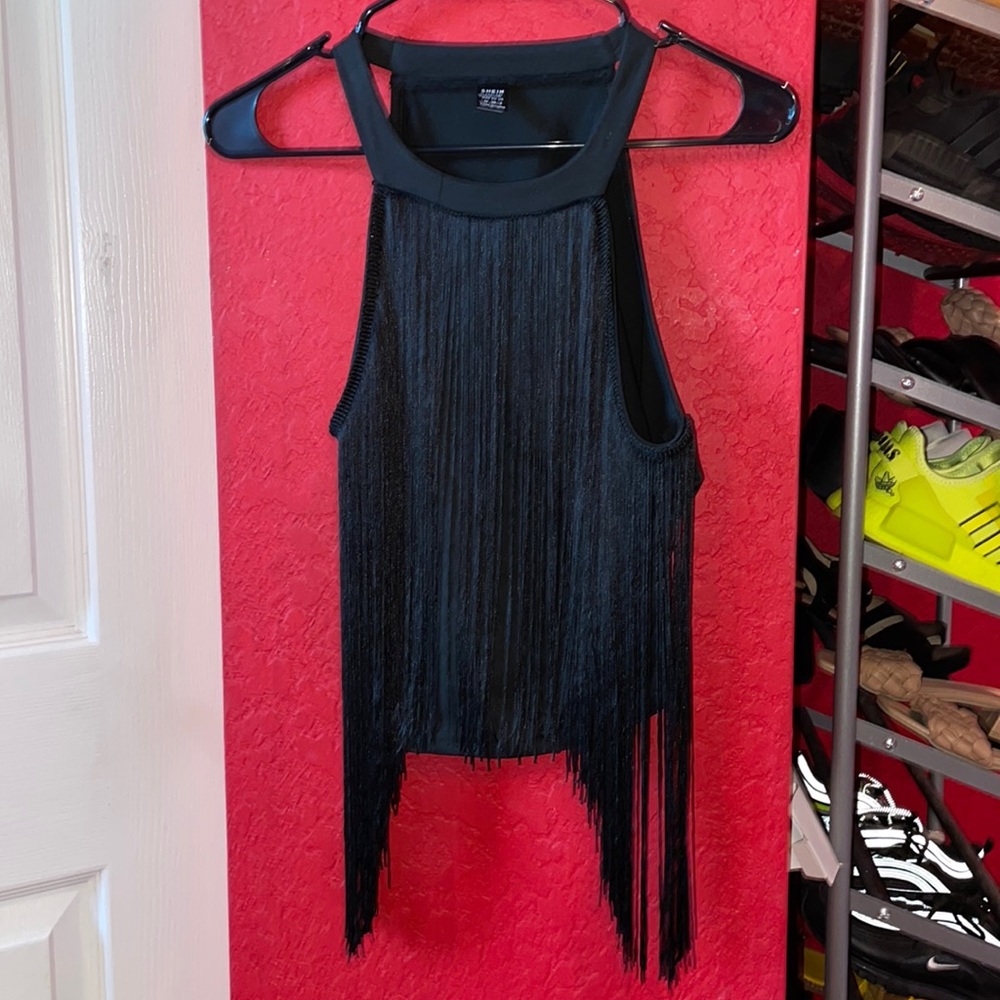 SHEIN fringe tank top